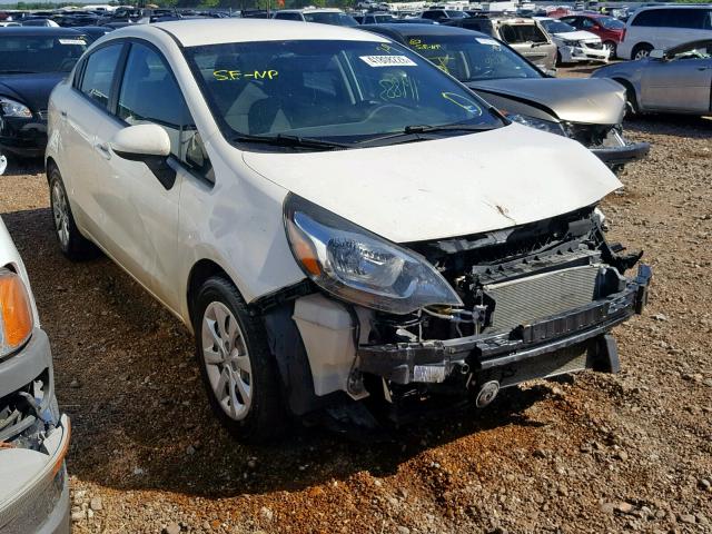 KNADM4A33D6204622 - 2013 KIA RIO LX WHITE photo 1