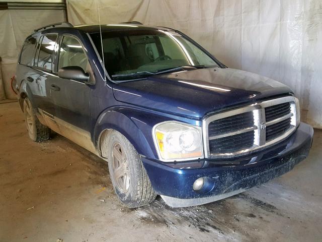 1D4HB48N16F183227 - 2006 DODGE DURANGO SL BLUE photo 1