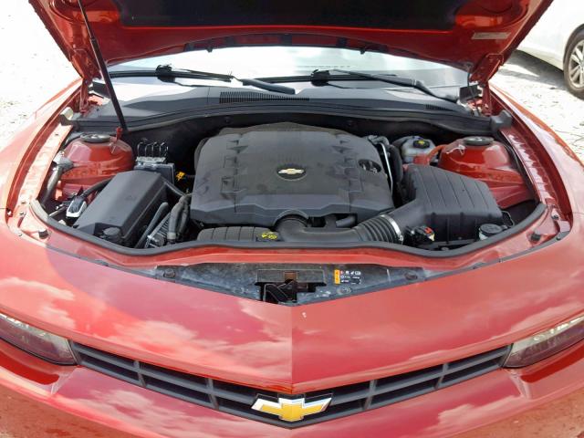 2G1FB1E35F9266117 - 2015 CHEVROLET CAMARO LS RED photo 7