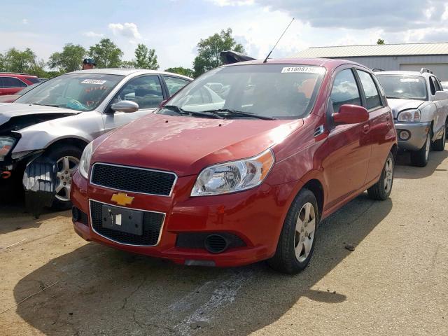 KL1TD6DEXBB125788 - 2011 CHEVROLET AVEO LS MAROON photo 2