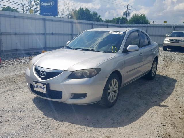 JM1BK32G081857407 - 2008 MAZDA 3 I SILVER photo 2