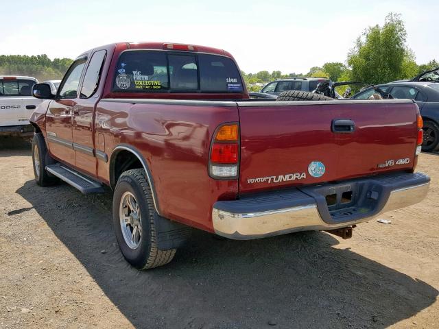 5TBBT44181S152898 - 2001 TOYOTA TUNDRA ACC MAROON photo 3