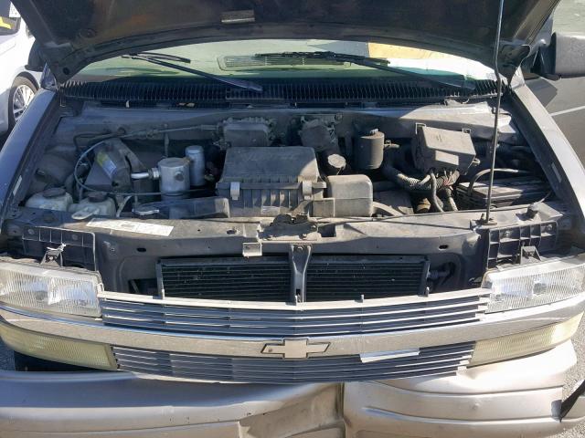 1GNDM19W31B101033 - 2001 CHEVROLET ASTRO GRAY photo 7