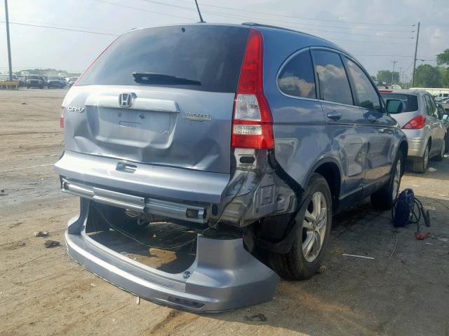 5J6RE3H75AL035154 - 2010 HONDA CR-V EXL BLUE photo 4