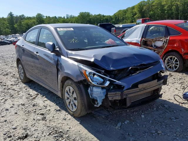 KMHCT4AE2HU280106 - 2017 HYUNDAI ACCENT SE GRAY photo 1