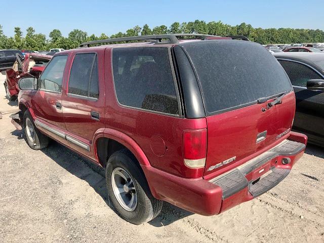 1GNCS13W9Y2148927 - 2000 CHEVROLET BLAZER RED photo 3