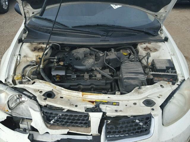 1B3EL46R05N696137 - 2005 DODGE STRATUS SX WHITE photo 7