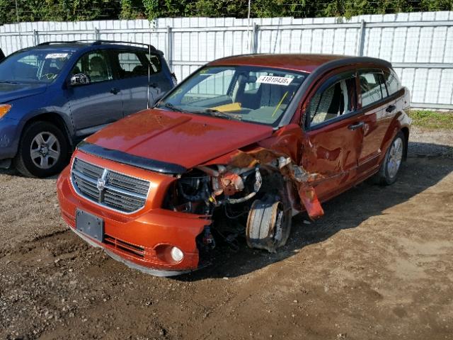 1B3HB48B07D538888 - 2007 DODGE CALIBER SX ORANGE photo 2