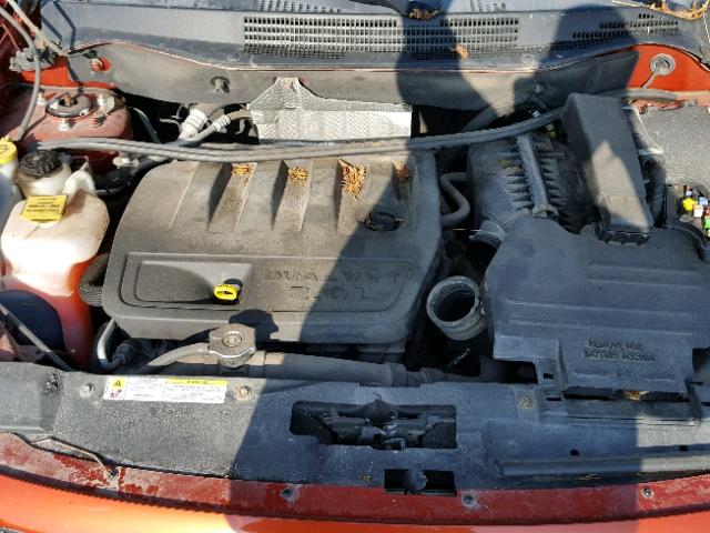 1B3HB48B07D538888 - 2007 DODGE CALIBER SX ORANGE photo 7