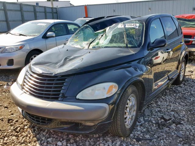 3C4FY48B22T309975 - 2002 CHRYSLER PT CRUISER BLACK photo 2