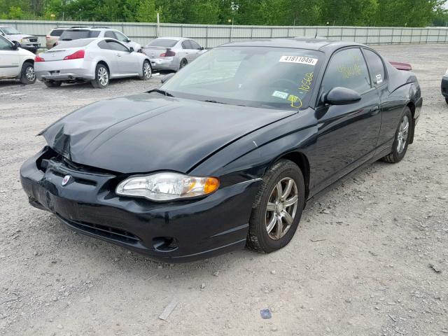 2G1WX15K559232394 - 2005 CHEVROLET MONTE CARL BLACK photo 2