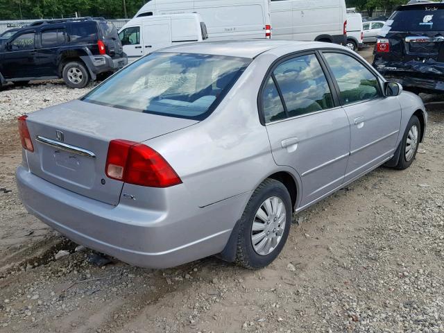 1HGES26761L048409 - 2001 HONDA CIVIC EX SILVER photo 4