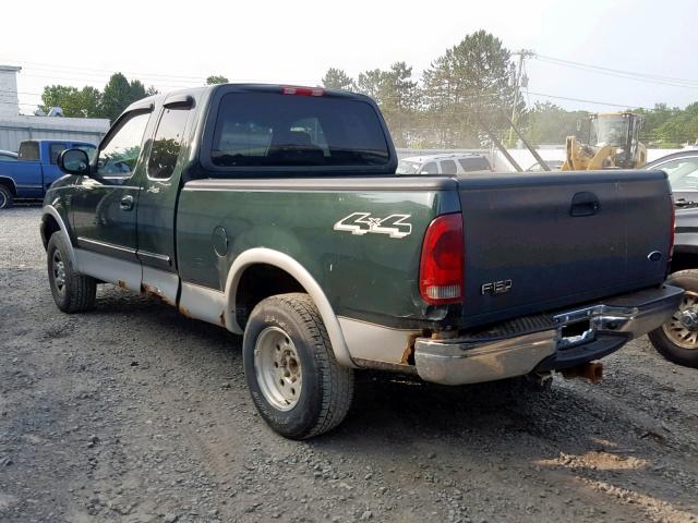 2FTPX18L02CA74318 - 2002 FORD F150 GREEN photo 3