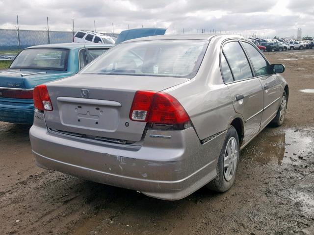 2HGES16375H003814 - 2005 HONDA CIVIC DX V SILVER photo 4