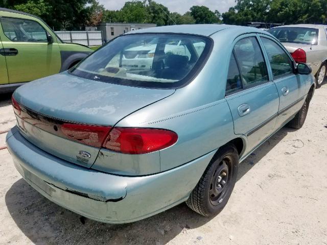 1FAFP10P2XW103491 - 1999 FORD ESCORT LX BLUE photo 4