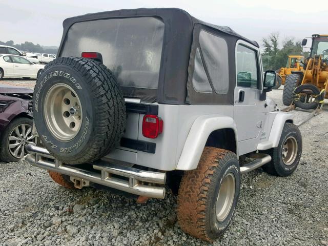 1J4FA39S75P359254 - 2005 JEEP WRANGLER X SILVER photo 4