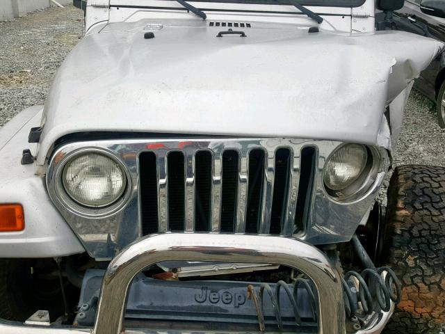 1J4FA39S75P359254 - 2005 JEEP WRANGLER X SILVER photo 7