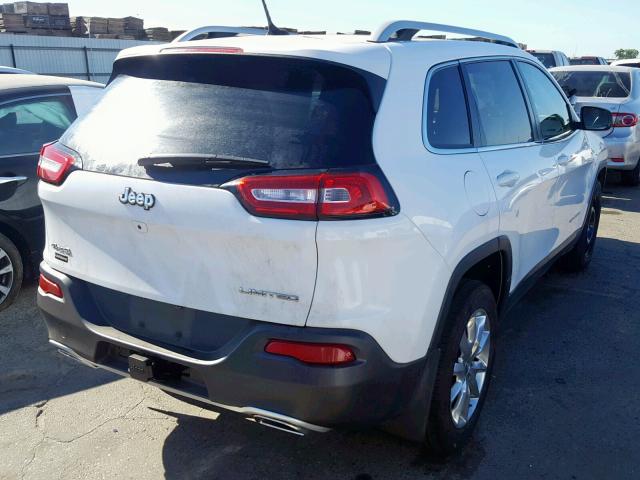 1C4PJMDSXFW604921 - 2015 JEEP CHEROKEE L WHITE photo 4