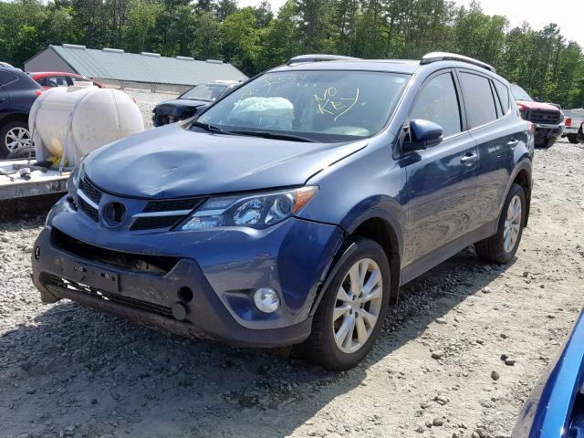 2T3DFREV4DW112794 - 2013 TOYOTA RAV4 LIMIT BLUE photo 2