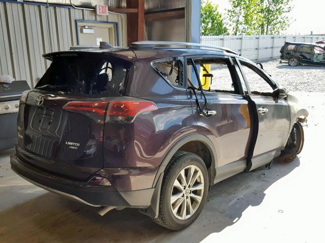 2T3DFREV4JW736378 - 2018 TOYOTA RAV4 LIMIT PURPLE photo 4