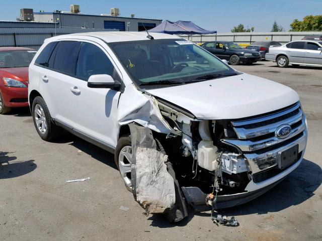 2FMDK3JC5EBB39287 - 2014 FORD EDGE SEL WHITE photo 1