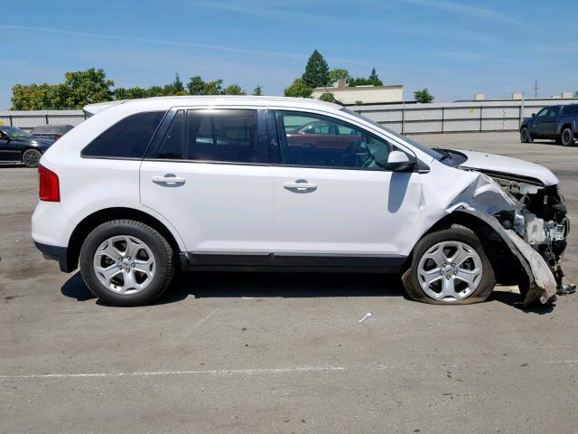 2FMDK3JC5EBB39287 - 2014 FORD EDGE SEL WHITE photo 9