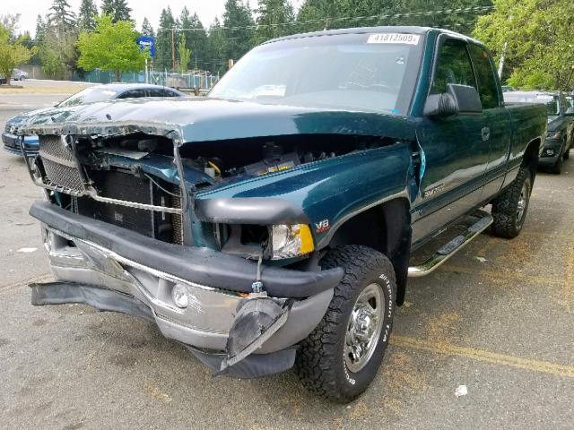 1B7KF23Z6XJ598533 - 1999 DODGE RAM 2500 TURQUOISE photo 2