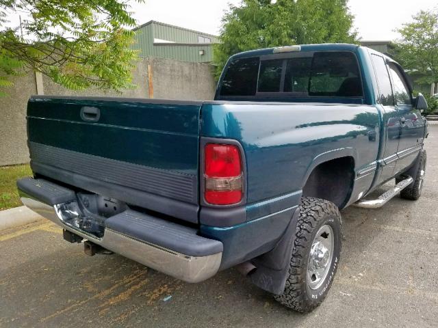 1B7KF23Z6XJ598533 - 1999 DODGE RAM 2500 TURQUOISE photo 4