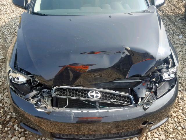 JTKDE167970166033 - 2007 TOYOTA SCION TC შავი ფოტო 7