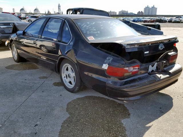 1G1BL52P3TR158753 - 1996 CHEVROLET IMPALA  SS BLACK photo 3