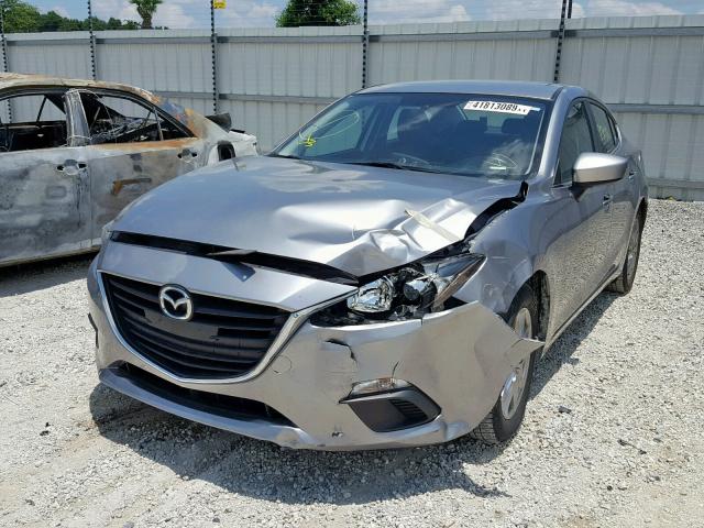 3MZBM1V79EM100740 - 2014 MAZDA 3 TOURING SILVER photo 2