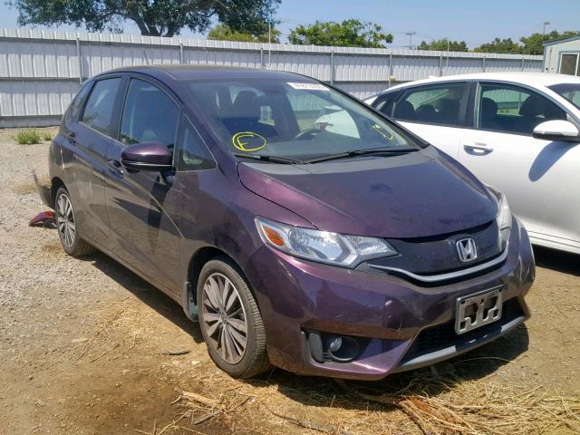 3HGGK5G89FM725329 - 2015 HONDA FIT EX BURGUNDY photo 1