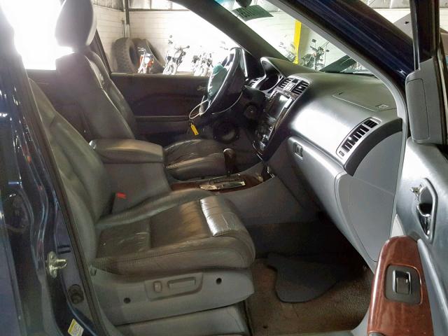 2HNYD18914H515696 - 2004 ACURA MDX TOURIN BLUE photo 5