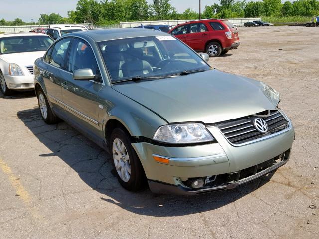 WVWPD63B53P383478 - 2003 VOLKSWAGEN PASSAT GLS GREEN photo 1