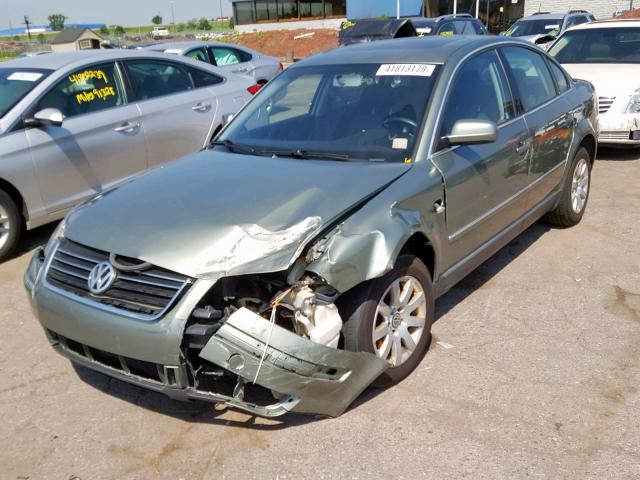 WVWPD63B53P383478 - 2003 VOLKSWAGEN PASSAT GLS GREEN photo 2