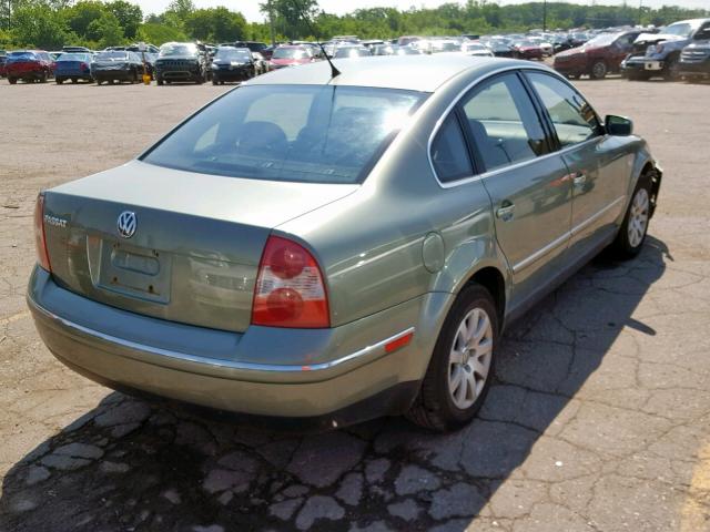 WVWPD63B53P383478 - 2003 VOLKSWAGEN PASSAT GLS GREEN photo 4