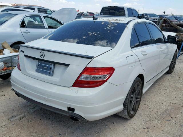 WDDGF56X09R057764 - 2009 MERCEDES-BENZ C 350 WHITE photo 4