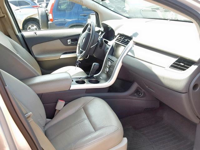 2FMDK3JC1DBA82794 - 2013 FORD EDGE SEL SILVER photo 5