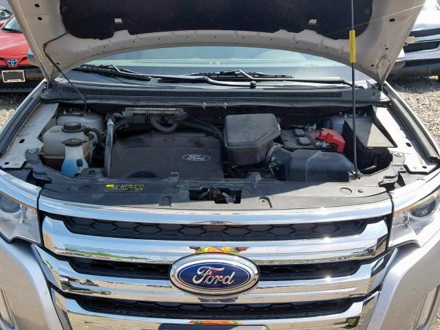 2FMDK3JC1DBA82794 - 2013 FORD EDGE SEL SILVER photo 7