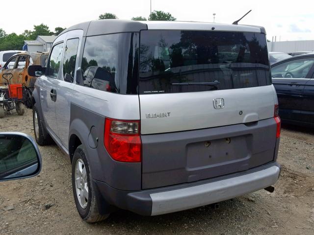 5J6YH28554L036482 - 2004 HONDA ELEMENT EX GRAY photo 3