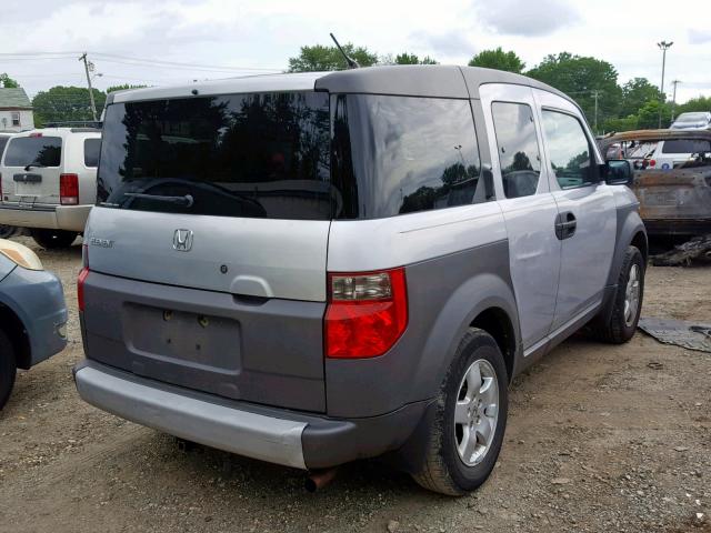 5J6YH28554L036482 - 2004 HONDA ELEMENT EX GRAY photo 4