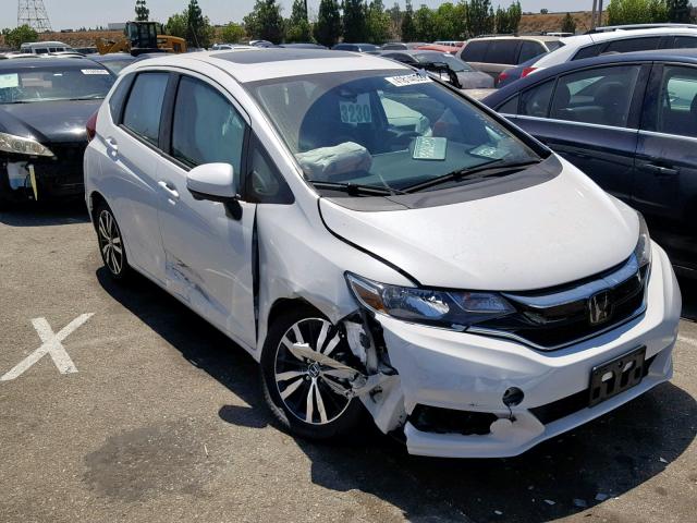 3HGGK5H86KM715978 - 2019 HONDA FIT EX WHITE photo 1