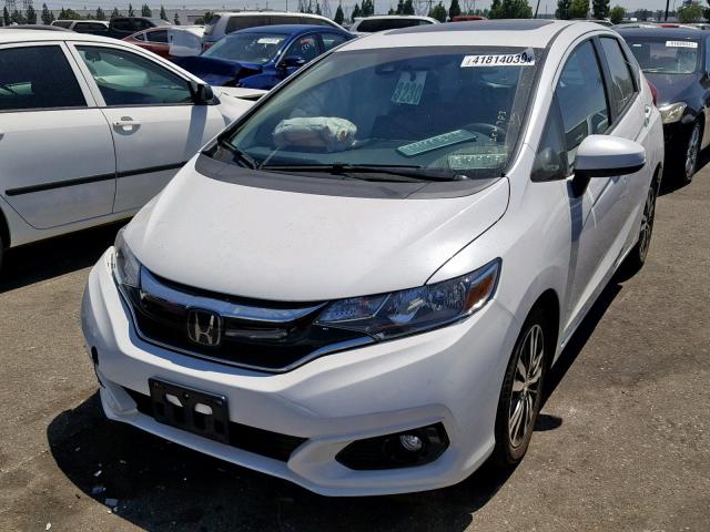 3HGGK5H86KM715978 - 2019 HONDA FIT EX WHITE photo 2