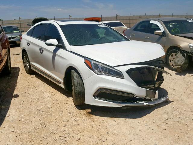 5NPE34AF8HH569684 - 2017 HYUNDAI SONATA SPO WHITE photo 1