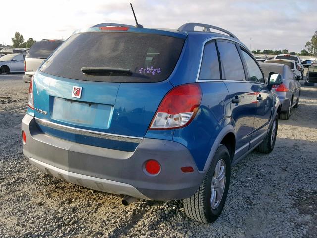 3GSCL33PX9S561170 - 2009 SATURN VUE XE BLUE photo 4