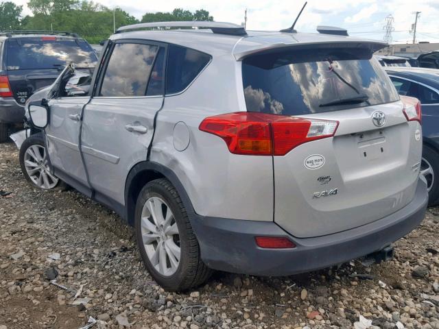 2T3DFREV2FW358830 - 2015 TOYOTA RAV4 LIMIT SILVER photo 3