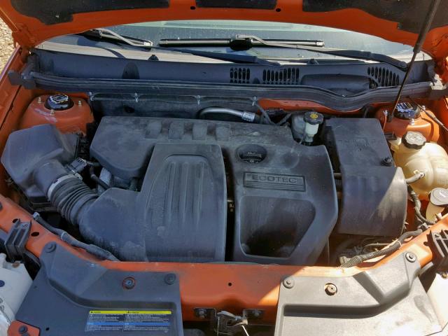 1G1AL55F367621067 - 2006 CHEVROLET COBALT LT ORANGE photo 7