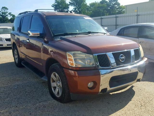 5N1AA08B44N709770 - 2004 NISSAN ARMADA SE MAROON photo 1