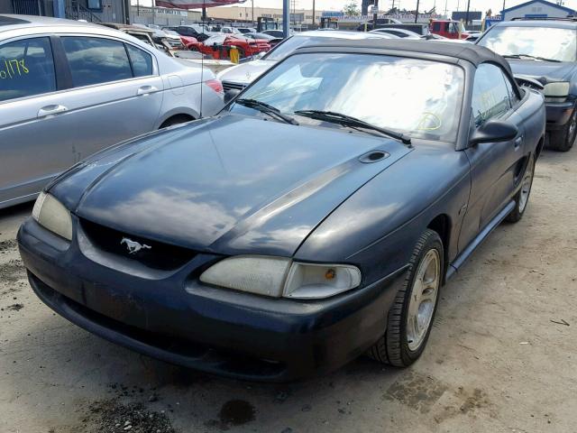 1FAFP45X5WF221026 - 1998 FORD MUSTANG GT BLACK photo 2