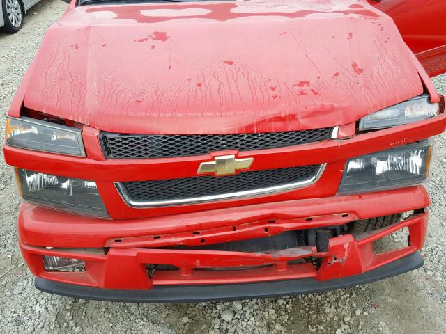 1GCDSCFE8C8143428 - 2012 CHEVROLET COLORADO L RED photo 7